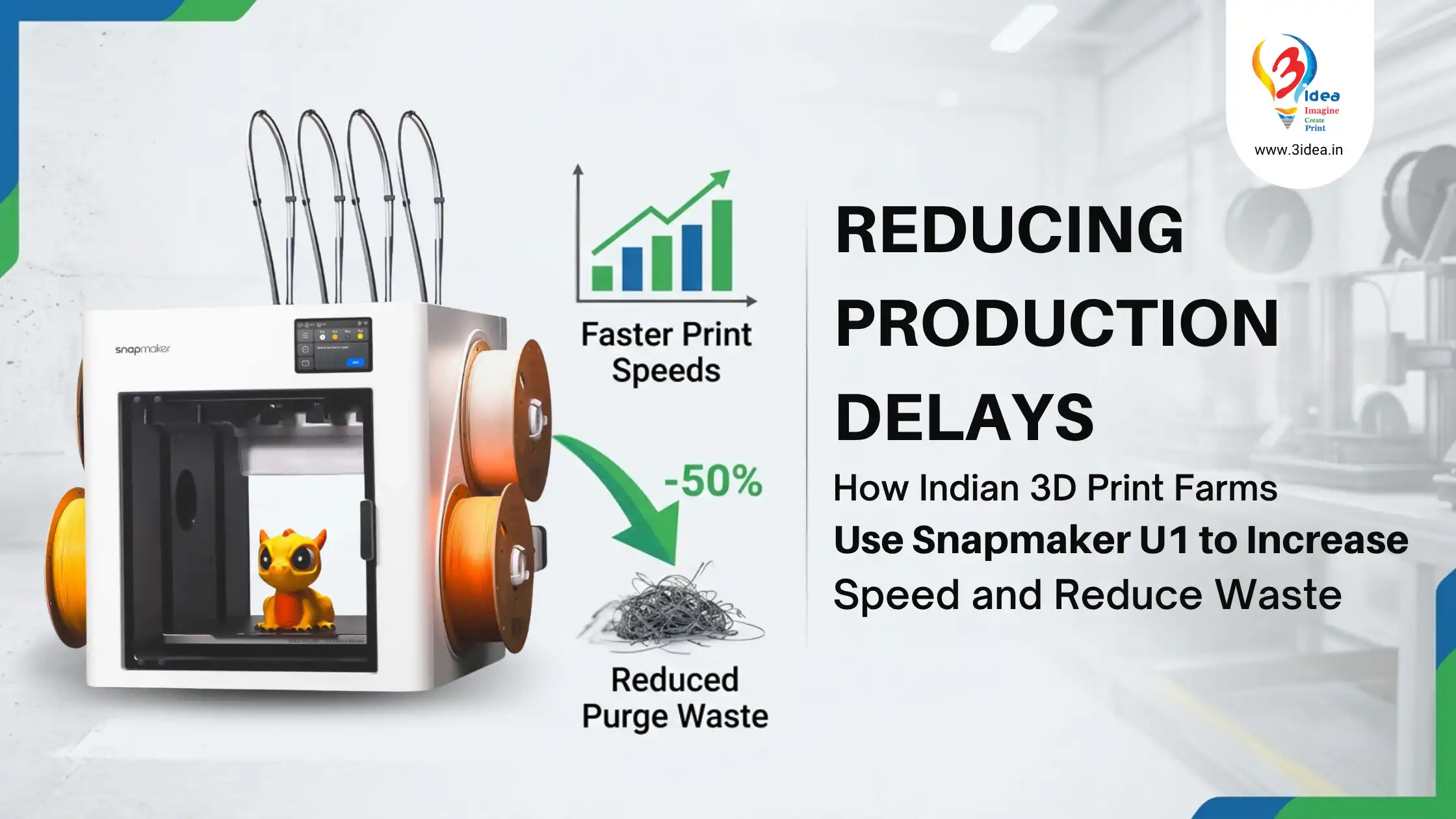 Reducing Production Delays: How Indian 3D Print Farms Use Snapmaker U1 to Increase Print Speed and Reduce Purge Waste