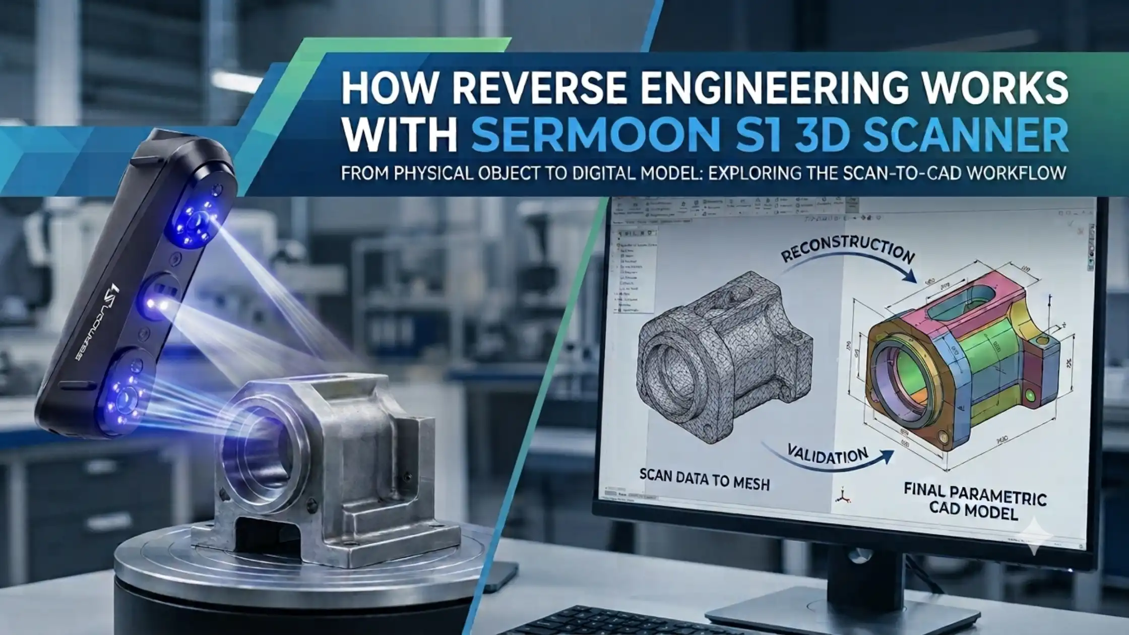 How Reverse Engineering Works with Sermoon S1 3D Scanner