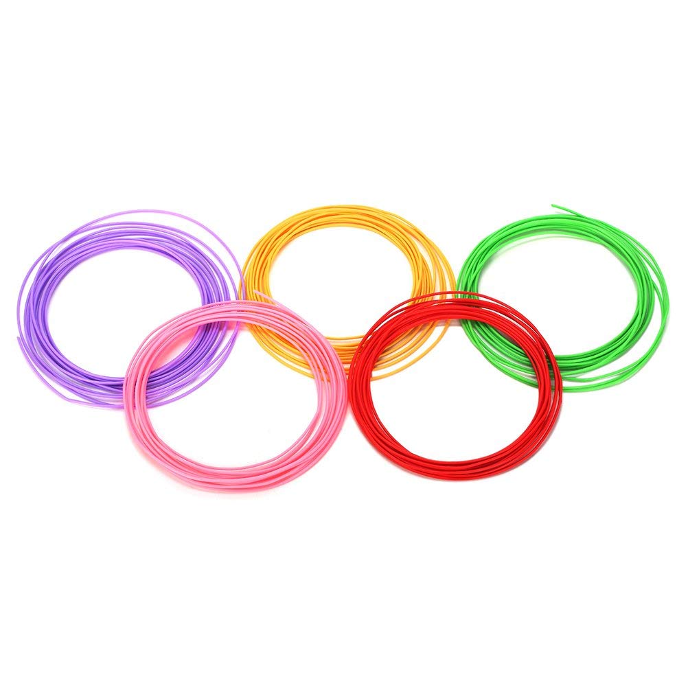 3idea PLA 3D Printing Filaments Multi - Colour 1.75mm,Set of 5 (Each Filament 5 Meters)