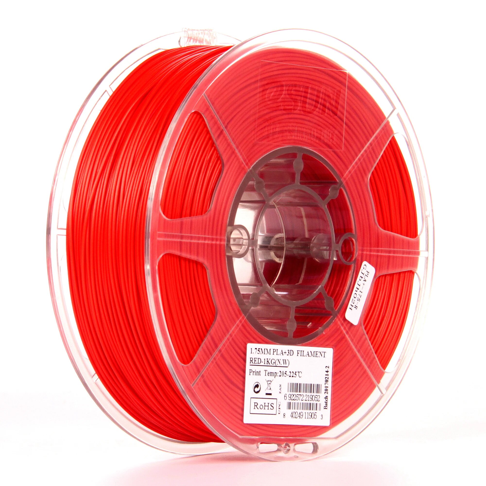 eSUN PLA Transparent Glass Watermelon Red Filament