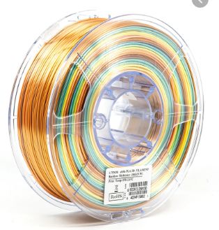 eSun Silk-PLA filament Rainbow Multicolor