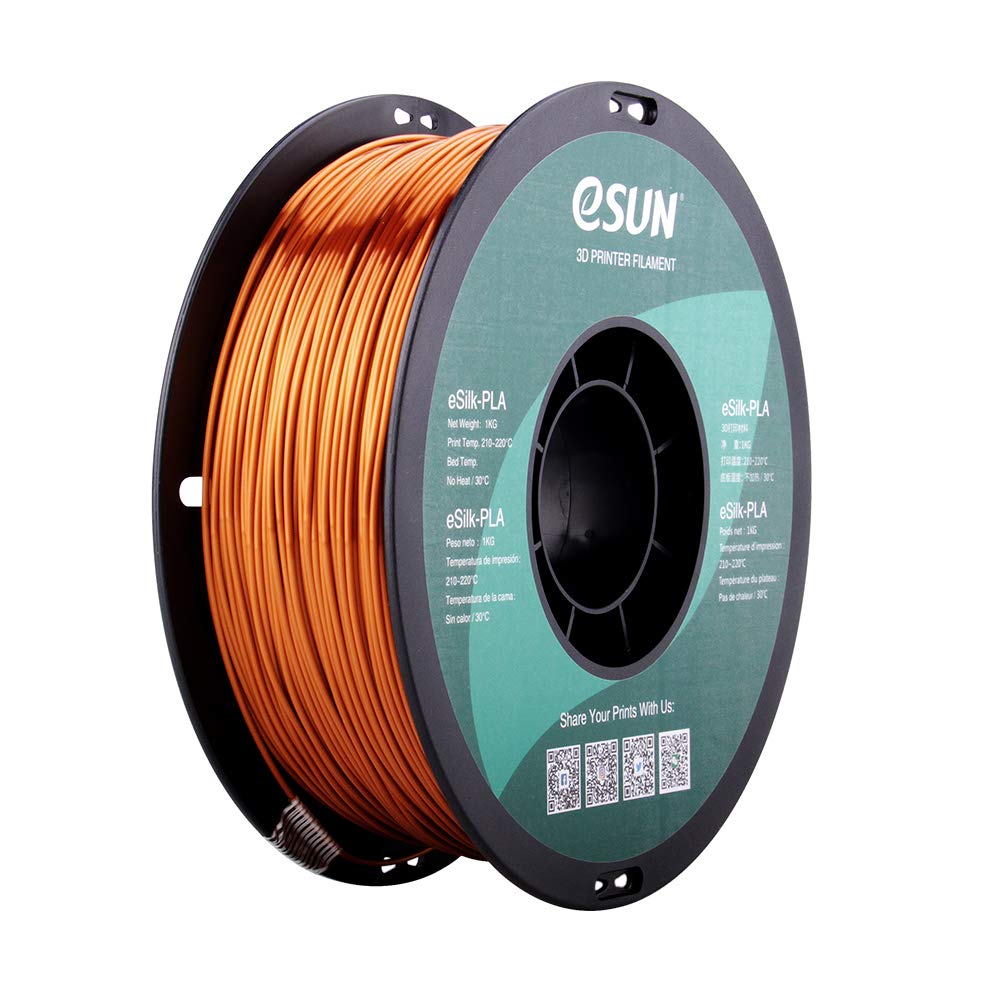 eSun Silk-PLA filament Copper