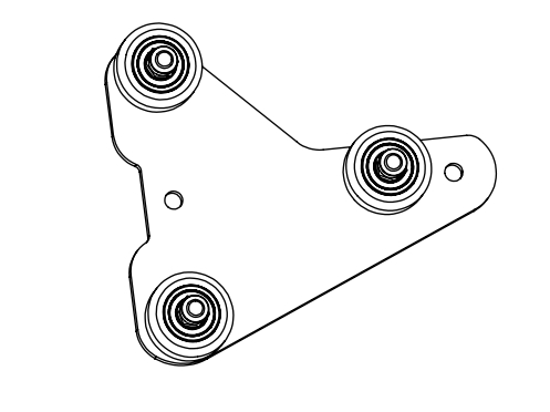 Ender 3 V2 Z axis Roller bracket Assembly