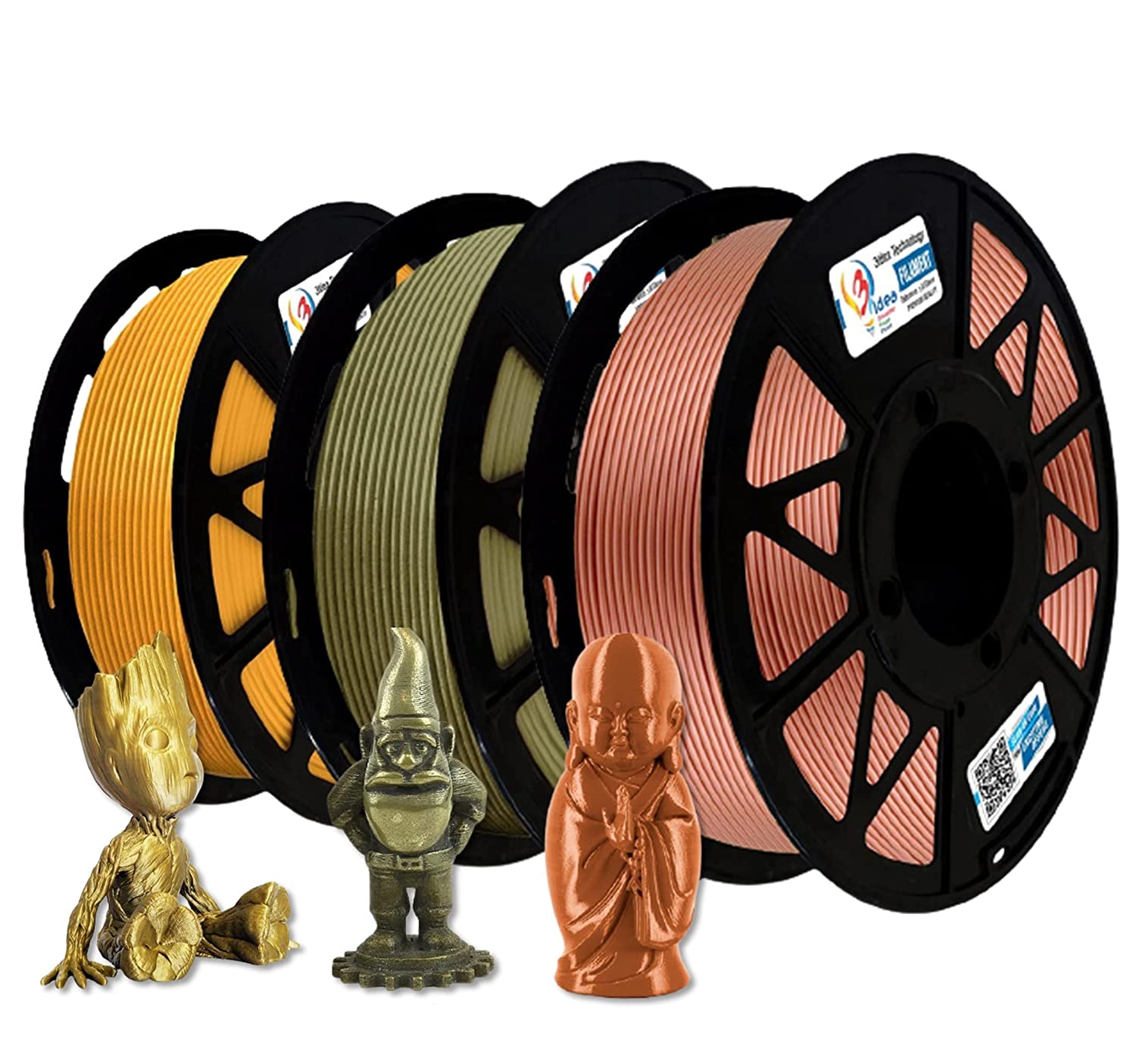 3Idea Filament Bundle (Brass, Gold, Metalic Copper)