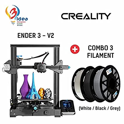 Ender-3 V2 + Combo Filament (Black, White, Grey)