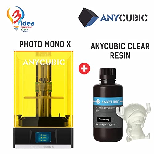 Anycubic Photon Mono X 3D Printer + Anycubic CLEAR Resin