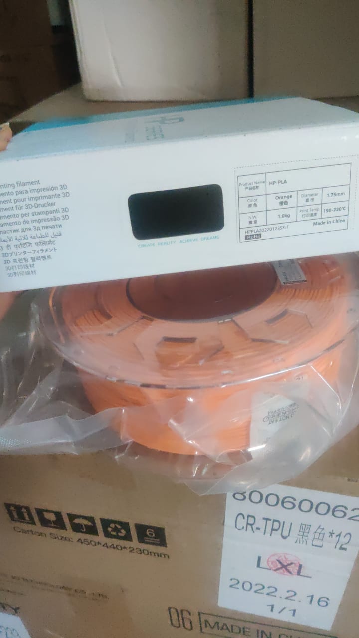 HP-PLA Filament 1.0Kg 1.75mm orange
