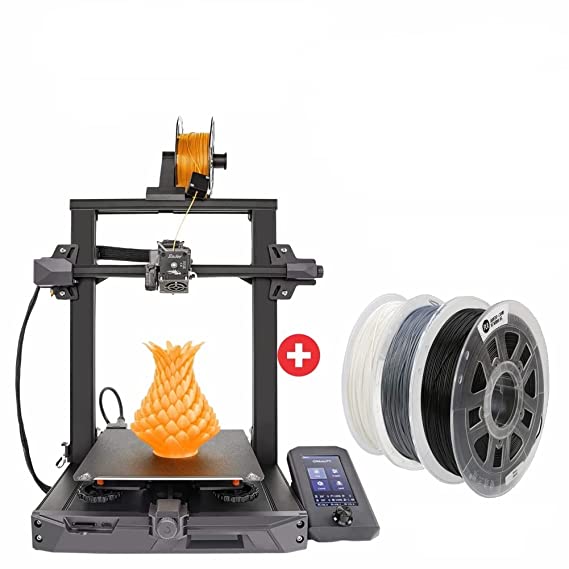 Ender-3 S1 + Creality PLA Combo-3 Filament (Black, White, Grey)