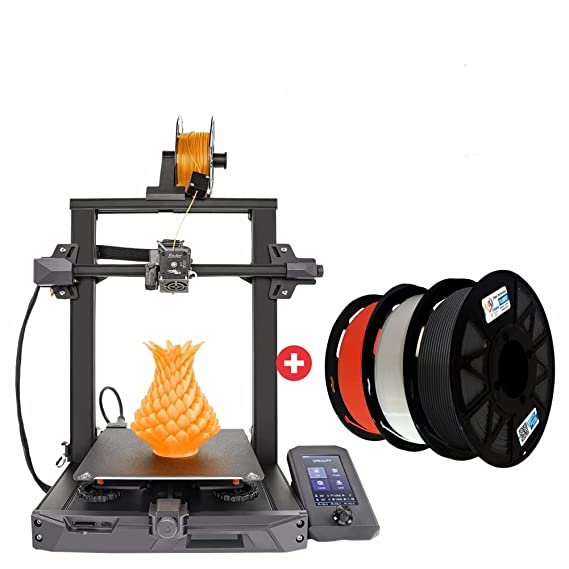 Ender-3 S1 + 3IDEA PLA Filament (Black, White, Red) - Combo Offer
