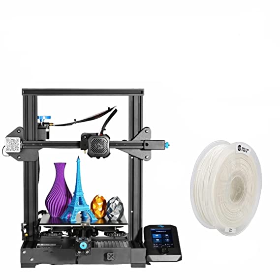 Ender-3 V2 + Creality PLA Filament (White) - Combo Offer