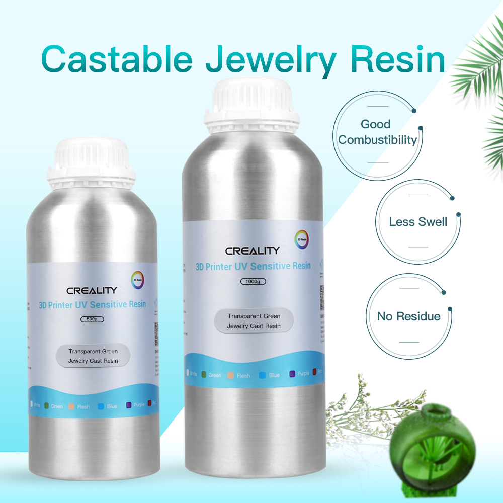 Castable resin 500gm packaging green CR