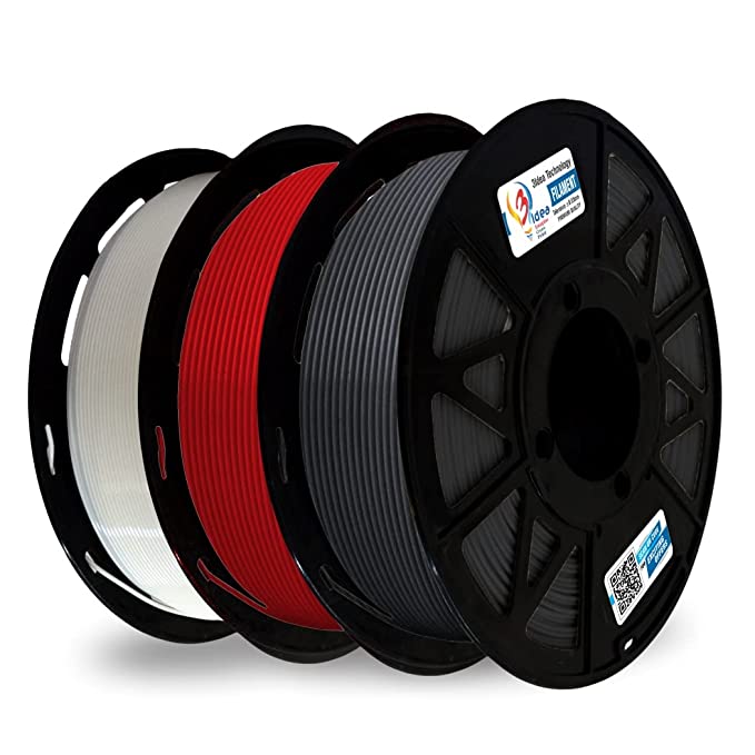 3Idea PLA 1.75mm Filament Bundle ( 1KG/Spool) | 3 Colors Combo (Black, White, Red)