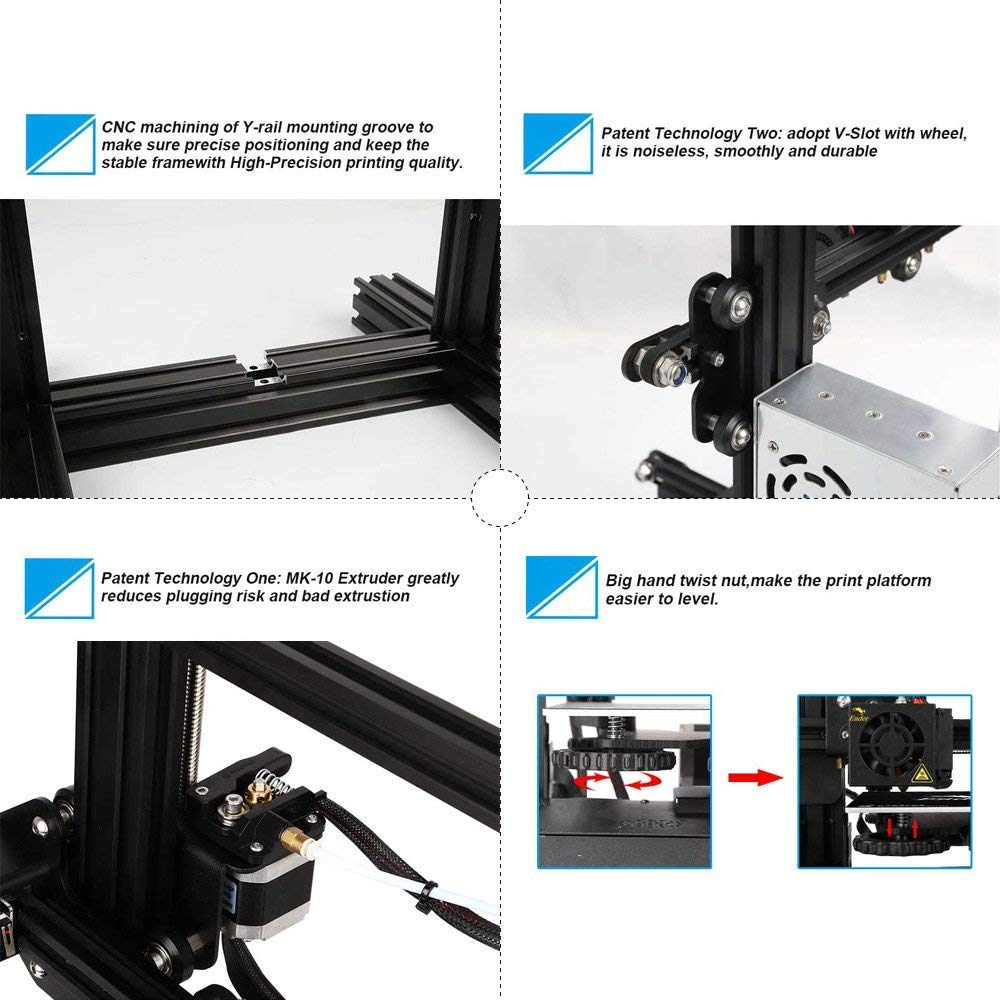 Ender-3 + Combo Filament (Black, White, Grey)
