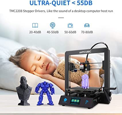 ANYCUBIC Mega Pro 3D Printer + 3 Idea Red Filament - Combo Offer - Red