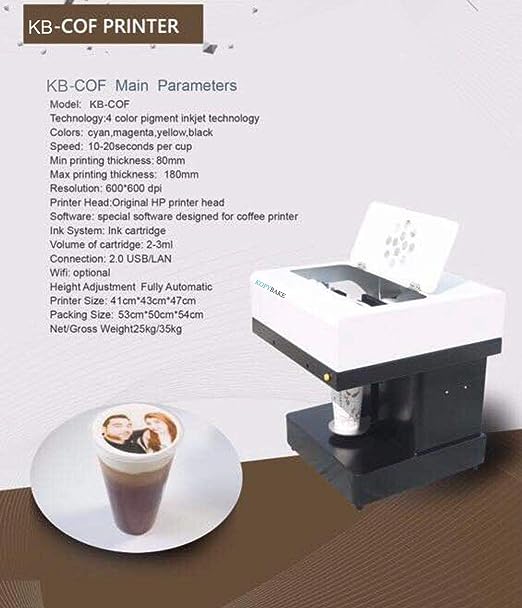 3IdeaTechnology Coffee Printing Machine, Latte Art Printer Intelligent  Coffee Latte Maker 4 Cups USB Win7 Support for Coffee Pastry Yogurt  Biscuits Multi-function Color Ink Tank Printer - 3IdeaTechnology 