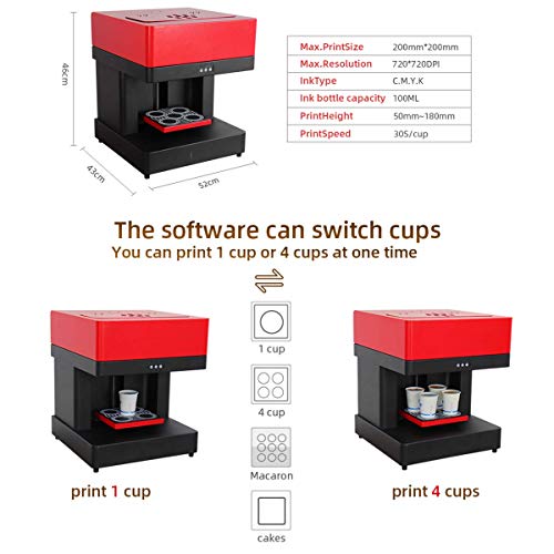 Coffee Printer 4 CUP - RED