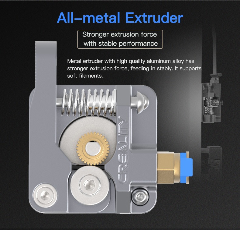 Creality Metal Extruder Kit (Grey) for Ender / CR-10 Series