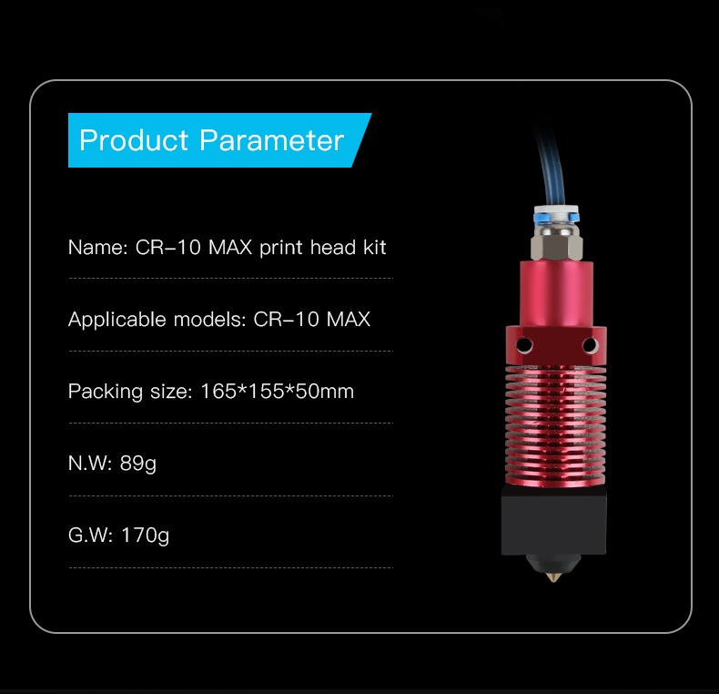 Creality CR-10 Max Hotend Kit