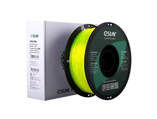 eSun TPU-95A filament Transparent Yellow
