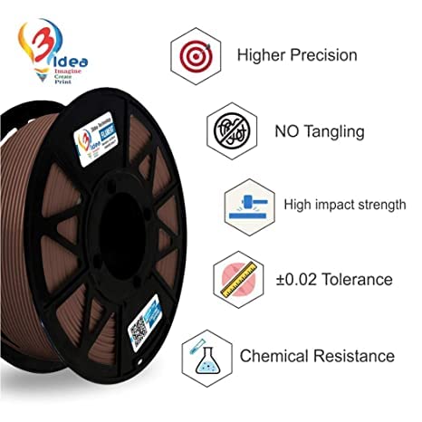 3idea PLA Filament Brown Gross Weight 1 kg,1.75mm