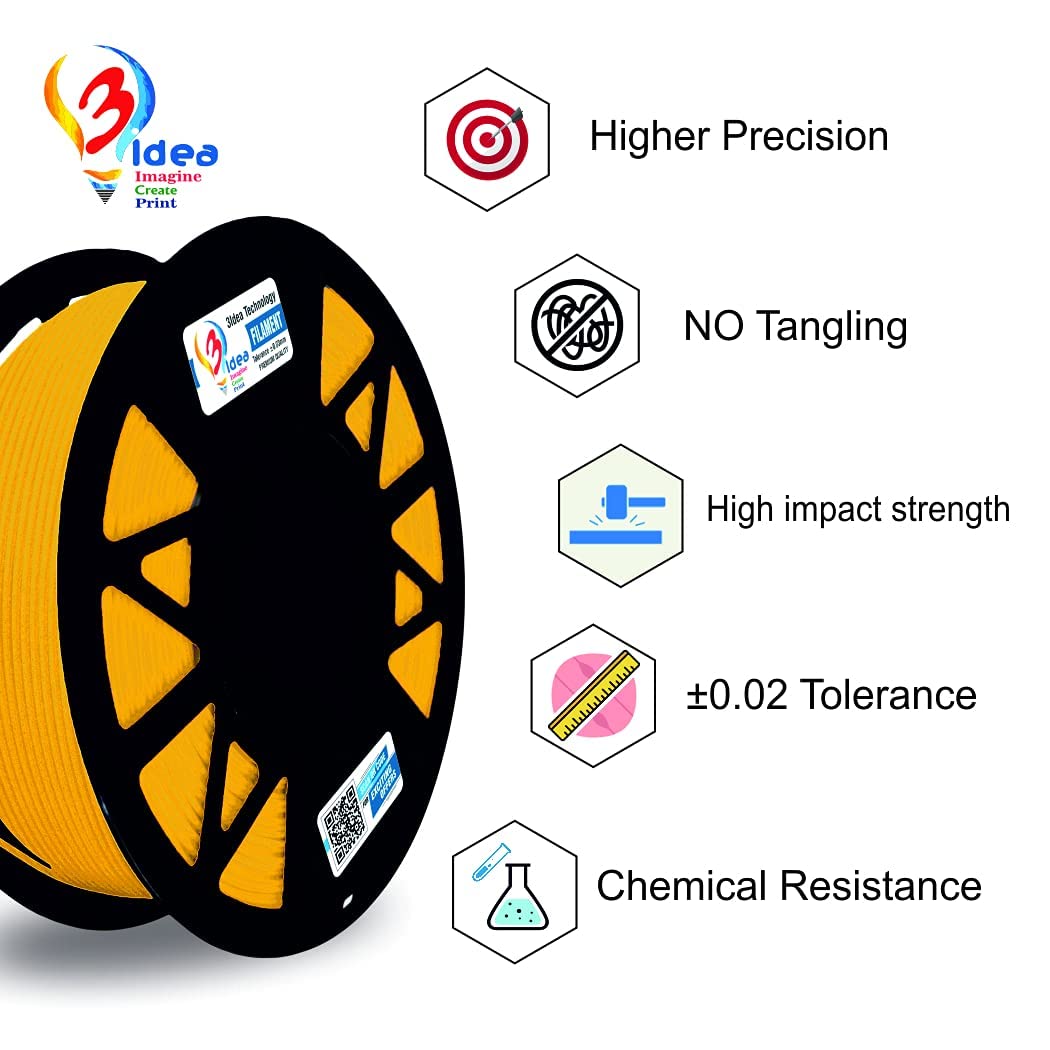 3idea PLA Filament Gold, Net weight-1kg, 1.75mm