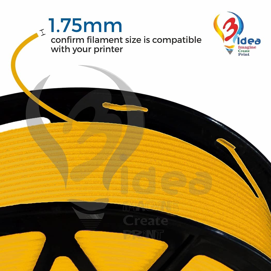 3idea PLA Filament Gold, Net weight-1kg, 1.75mm