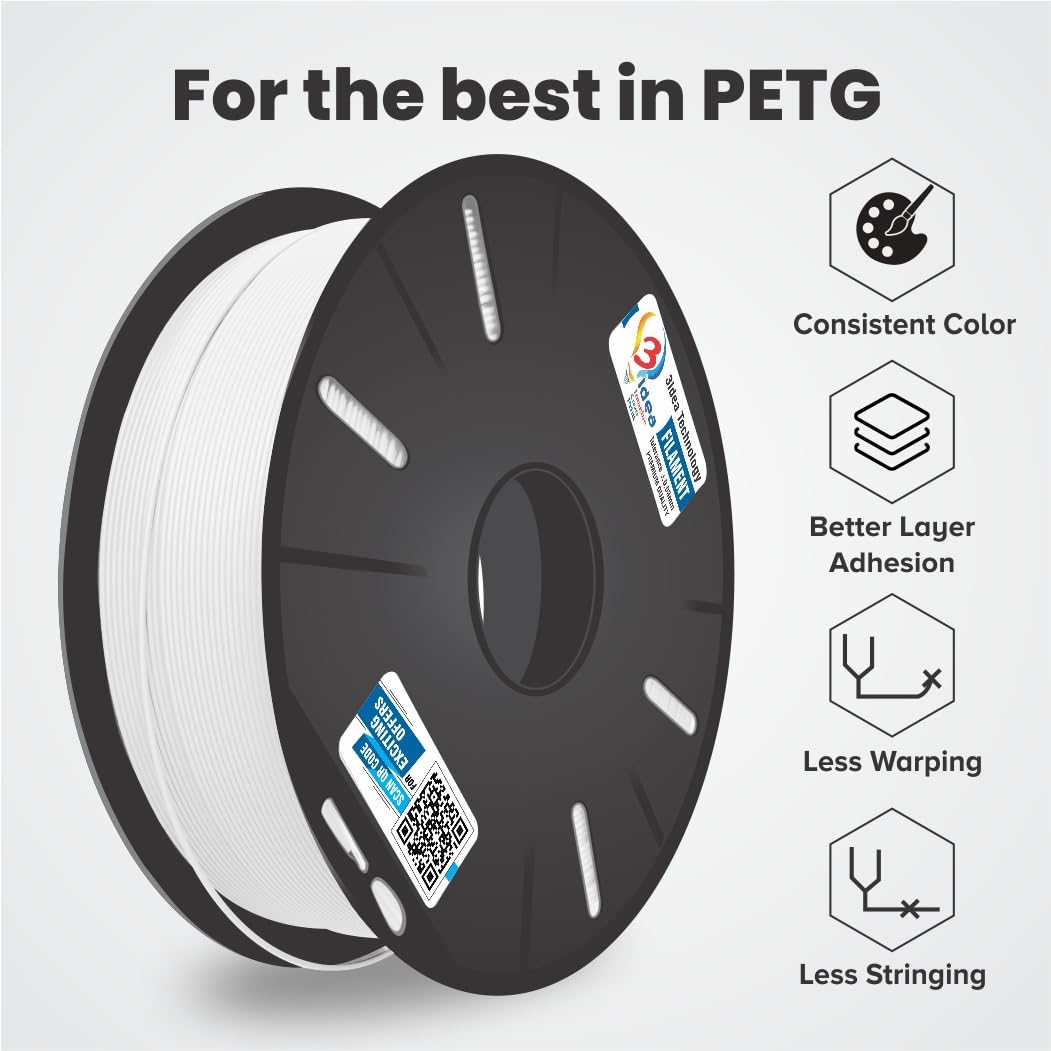 3idea PLA Filament Pearl White, Net Weight-1kg, 1.75mm