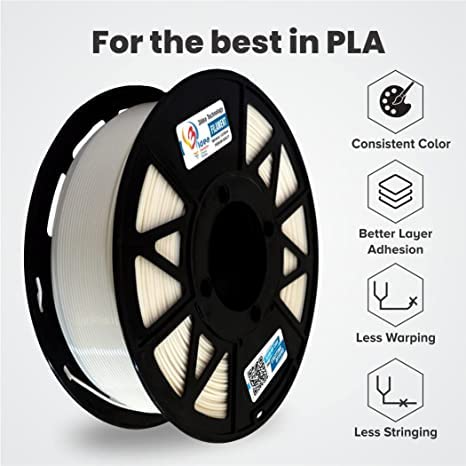 Pack of 12 PLA Filament 1.75mm for 3D Printer, Dimensional Accuracy +/- 0.03mm (1 Kg Each)