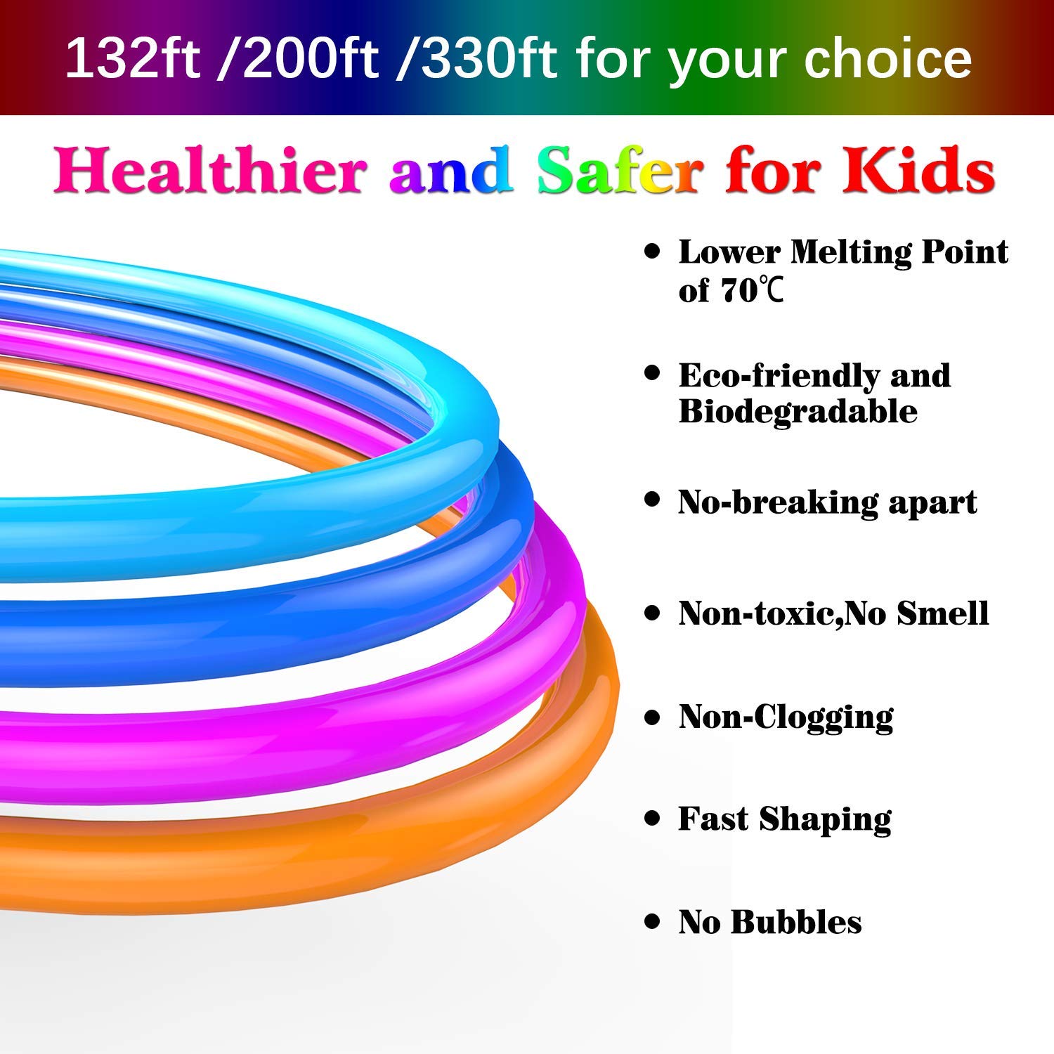 SUNLU PCL 3D Pen Filament - 5M - Set of 10