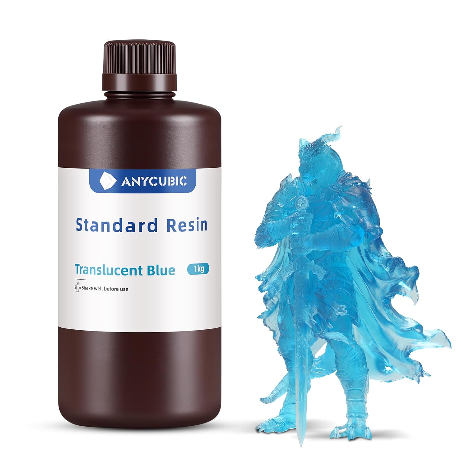 Anycubic Standard UV Resin Translucent Blue - 1Kg