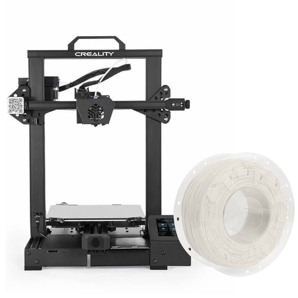  Creality CR-6 SE 3D Printer +Creality PLA 3D Printing Filament White ,1.75mm,Net Weight-1kg