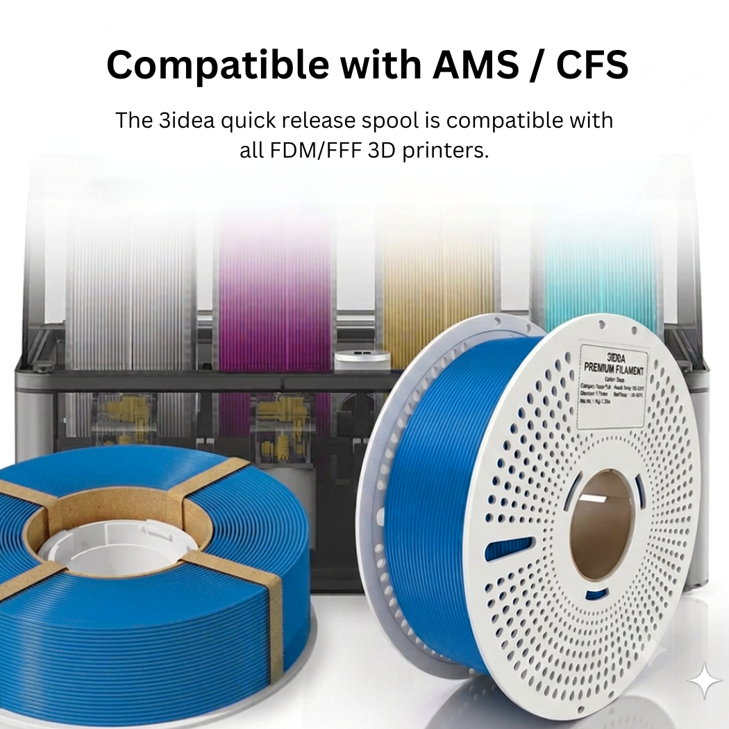 3Idea PLA+ HS Premium High Speed 3D Printing Filament, Beige 1.75mm, Reusable Spool, Net Weight-1kg