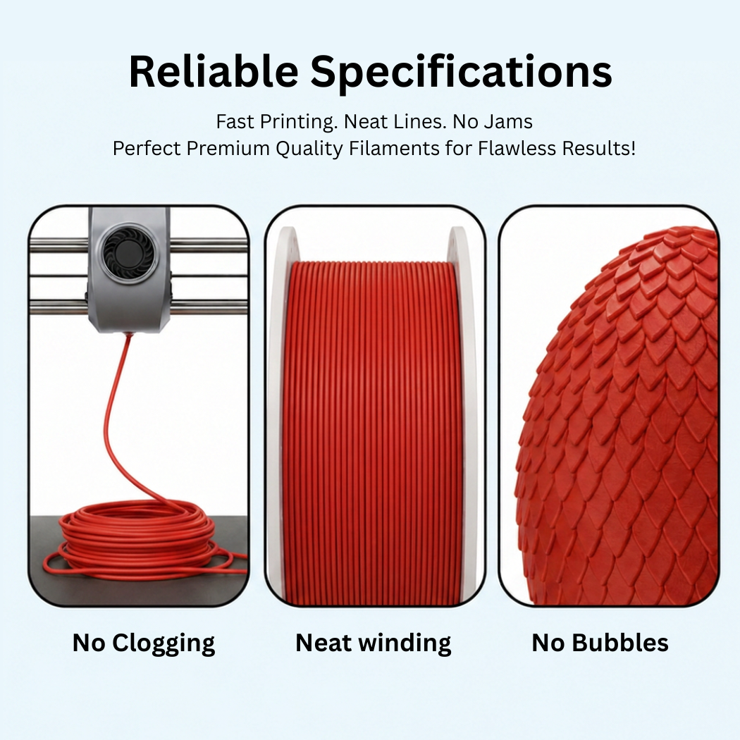 3Idea PETG+ HS Premium High Speed 3D Printing Filament, Grey 1.75mm, Reusable Spool, Net Weight-1kg