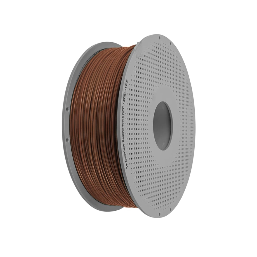Bambu Lab PLA Metal 3D Printing Filament - Copper Brown Metallic, Reusable Spool 1KG