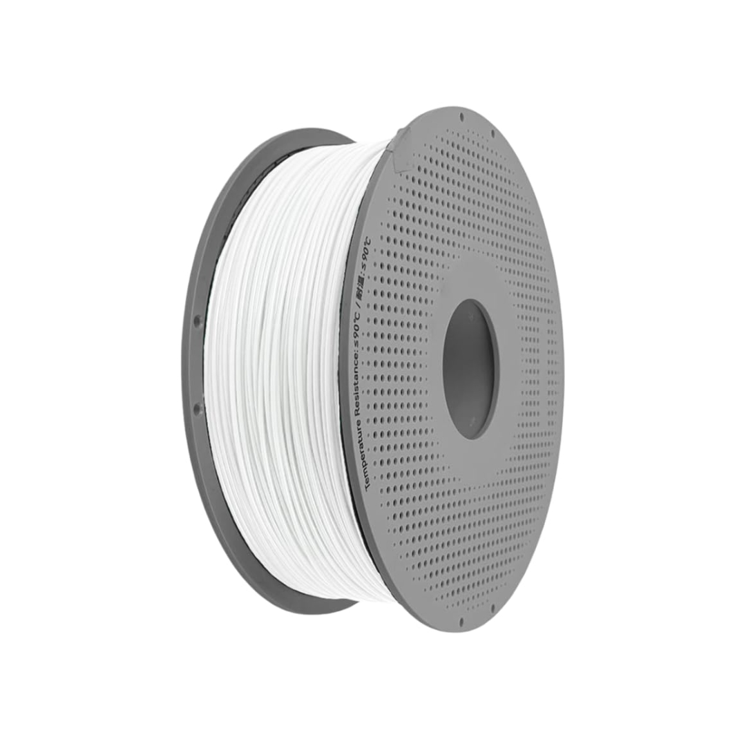 Bambu Lab TPU for AMS 3D Printing Filament - White, Reusable Spool 1KG