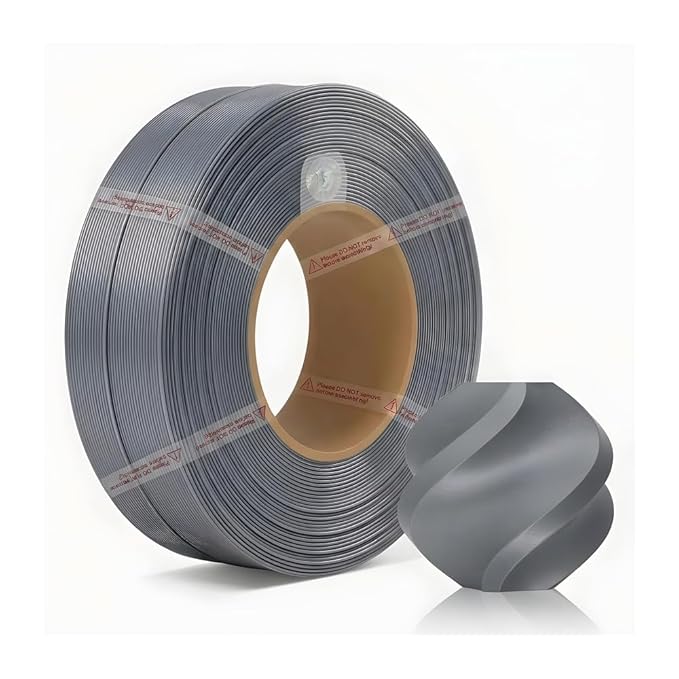 Bambu Lab PLA Basic 3D Printing Filament - Gray, Refill 1KG