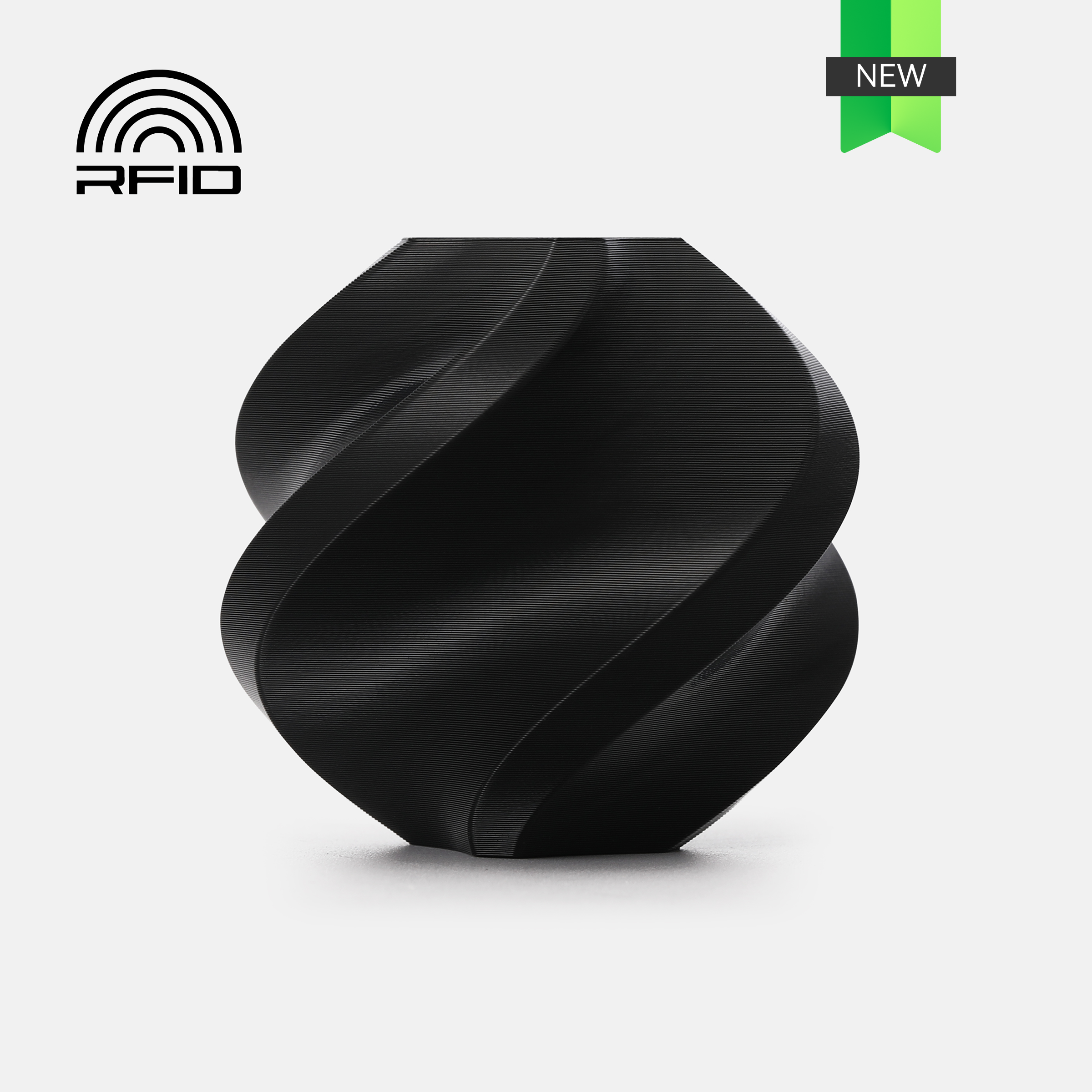 Bambu Lab PETG Basic 3D Printing Filament-Black- with Bambu Reusable Spool, 1KG