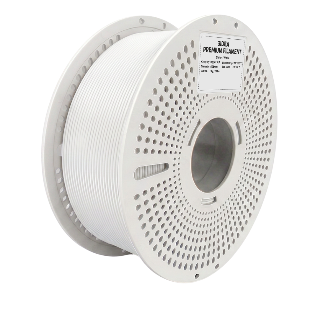 3Idea PLA+ HS Premium High Speed 3D Printing Filament, Bone White 1.75mm, Net Weight-1kg