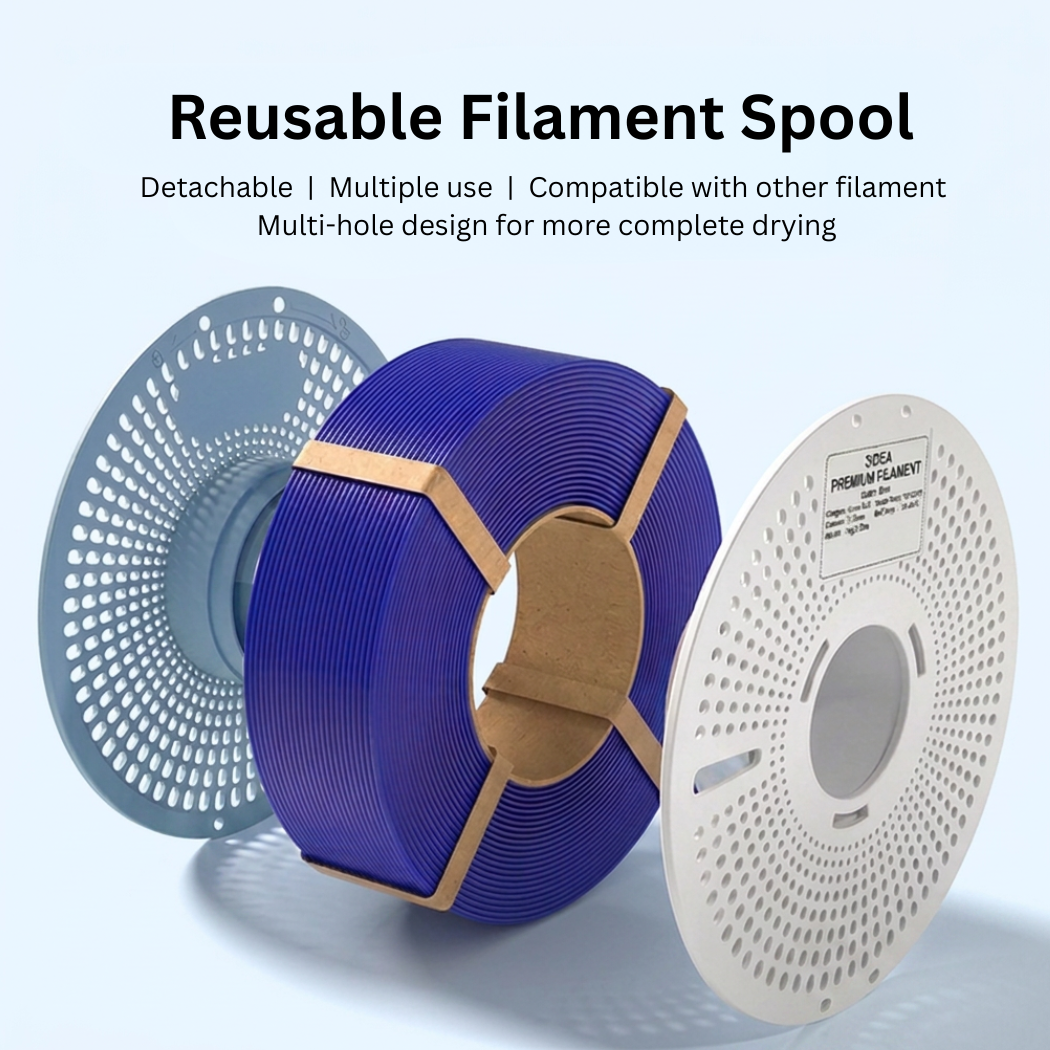 3Idea PLA+ HS Premium High Speed 3D Printing Filament, Bone White 1.75mm, Net Weight-1kg