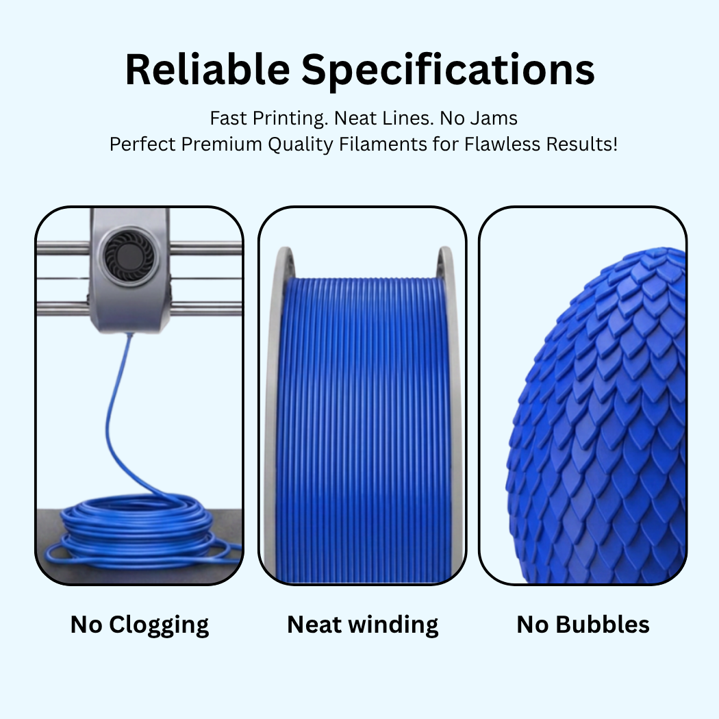 3Idea PLA Luminous filament, 1.75mm, blue, Reusable Spool, 1kg/roll