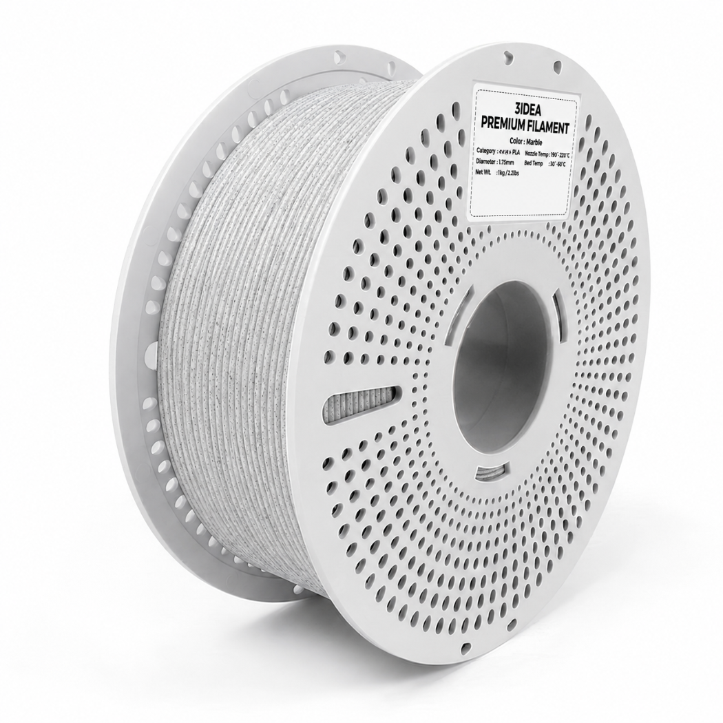 3Idea PLA Premium 3D Printing Filament, Marble, 1.75mm, Resuable Spool, Net Weight-1kg