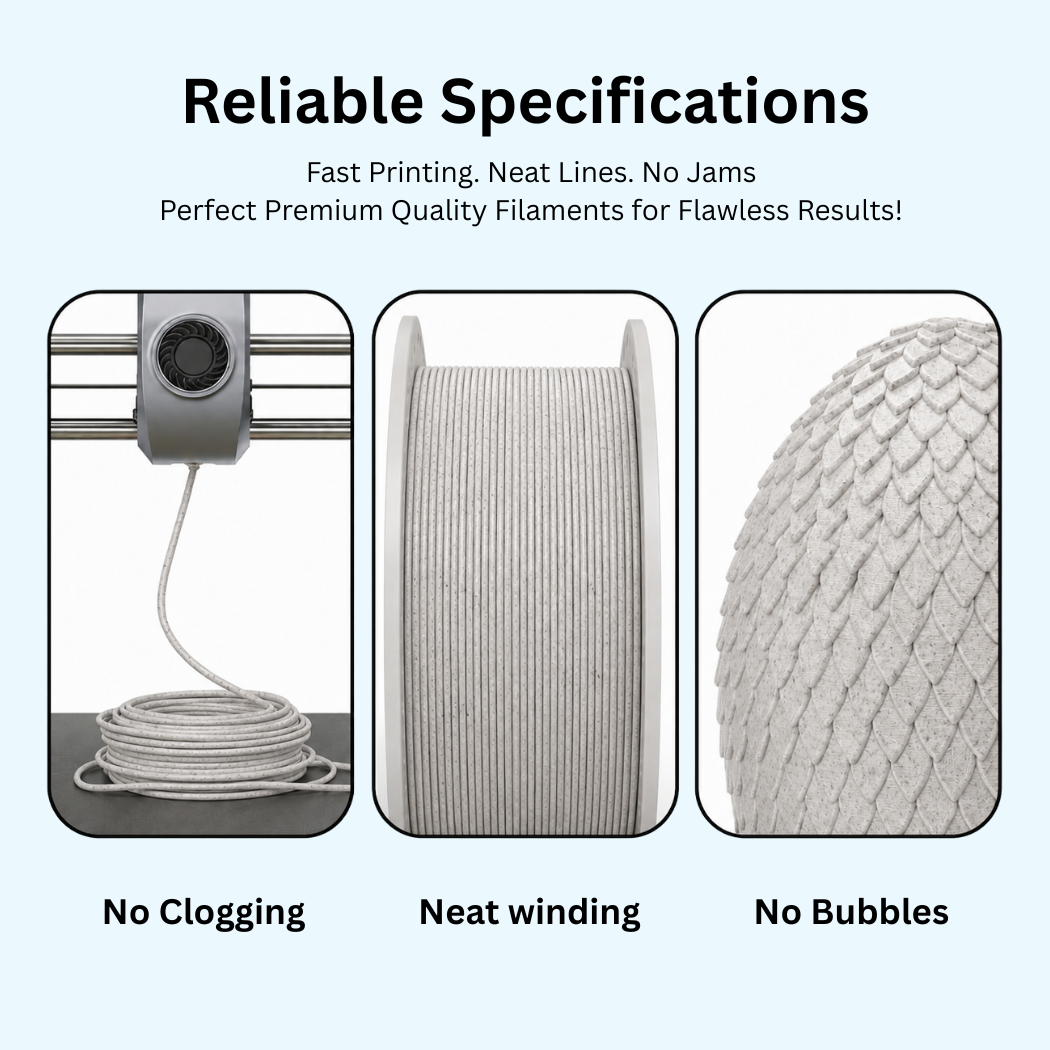 3Idea PLA Premium 3D Printing Filament, Marble, 1.75mm, Resuable Spool, Net Weight-1kg