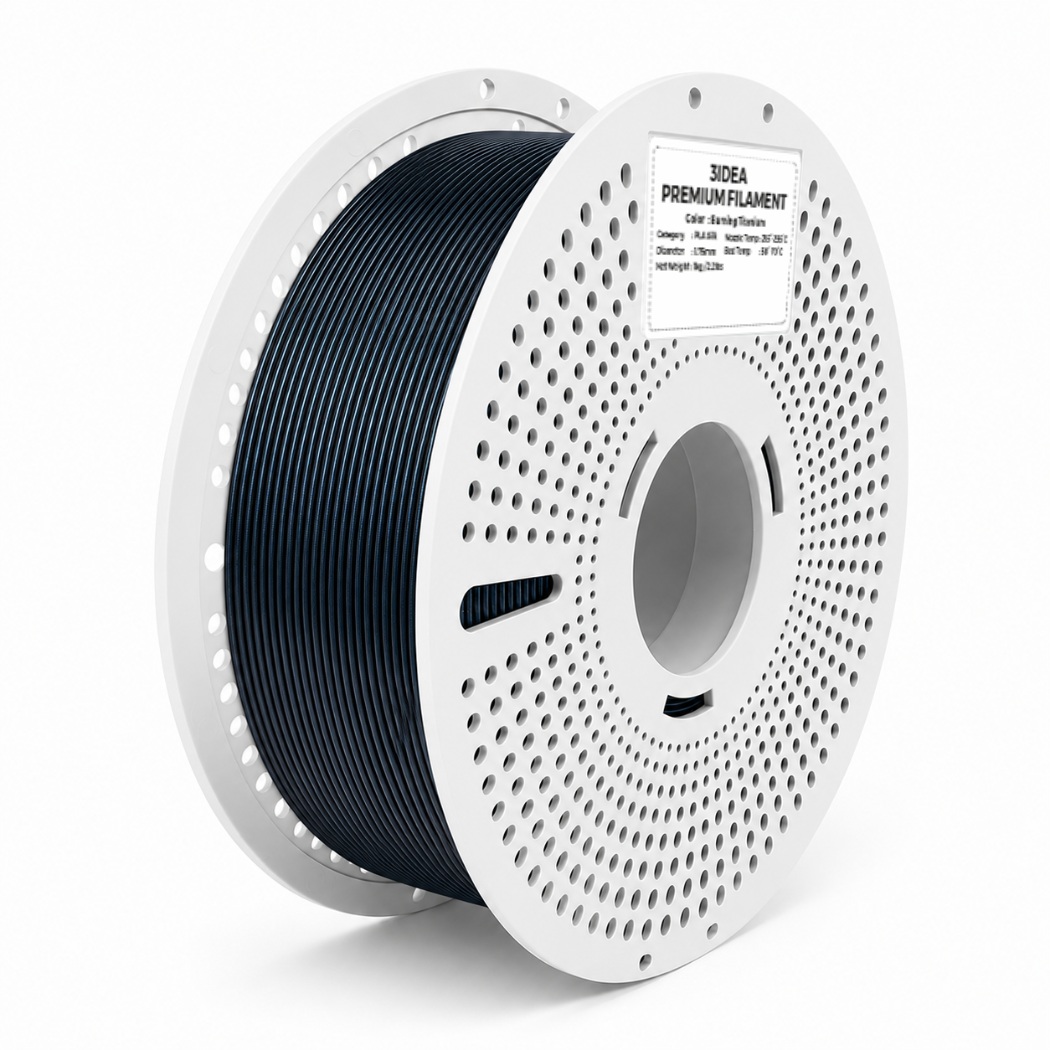 3Idea PLA Chameleon Filament, 1.75mm, Burning Titanium, Reusable Spool, 1kg/roll