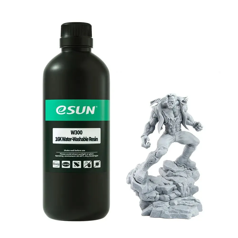 eSun W300 16K Water-Washable Resin, Grey, 500g