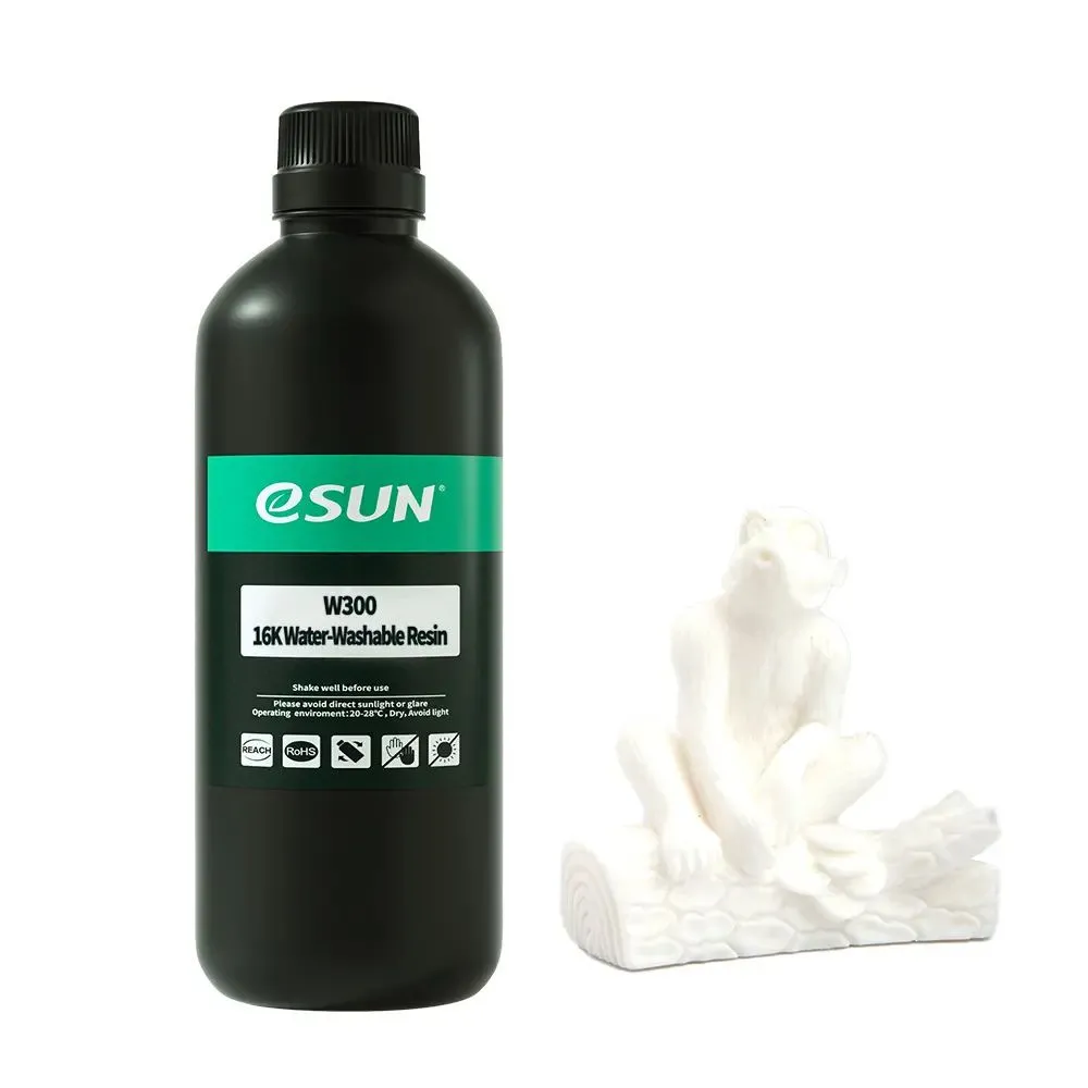 eSun W300 16K Water-Washable Resin, White, 500g