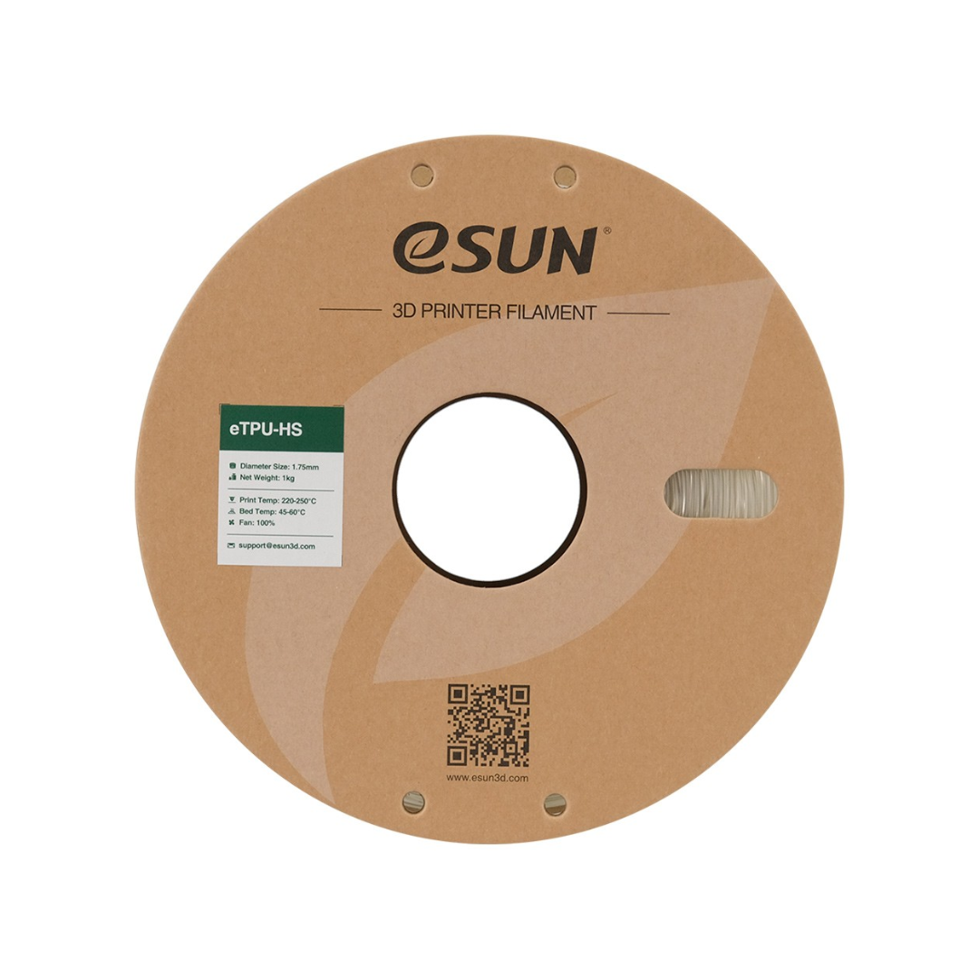 eSUN eTPU-HS 3D Printing Filament Natural,1.75mm, Net Weight-1kg