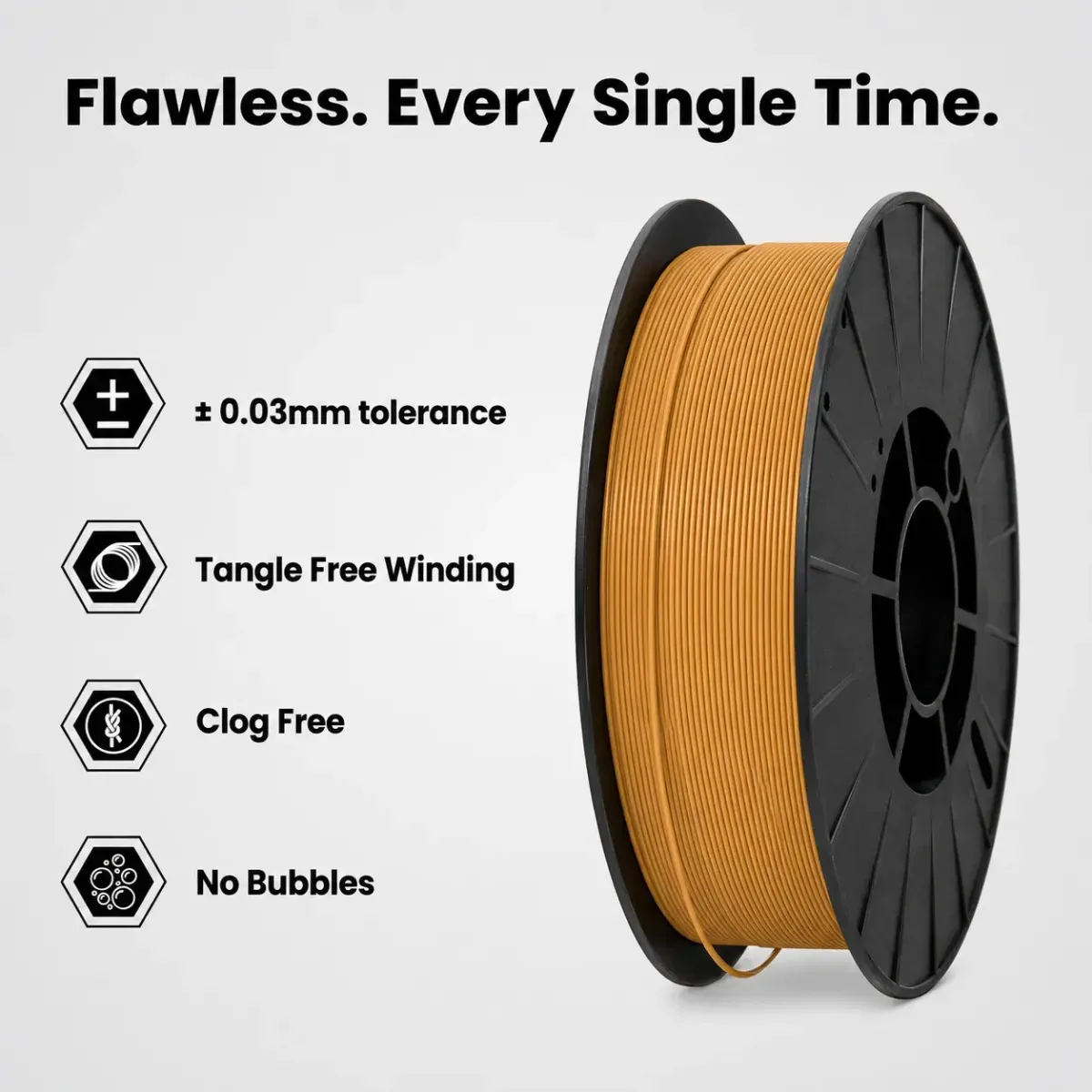 3idea PLA 3D Printing Filament Sand Skin 1.75 mm, Net Weight -1kg